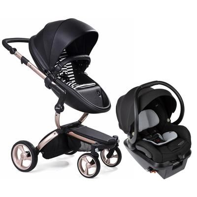 Mima Xari 4G + Maxi Cosi Mico XP Max Travel System Bundle - Rose Gold - Black / Black & White / Esse