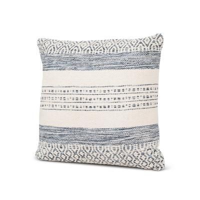 Indigo Striped Down Alternative 20x20 Pillow - Anaya Home P-71PI