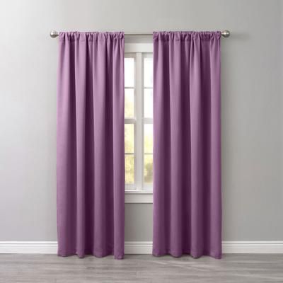 Wide Width BH Studio Room-Darkening Rod-Pocket Panel by BH Studio in Lavender (Size 54" W 95" L) Window Curtain