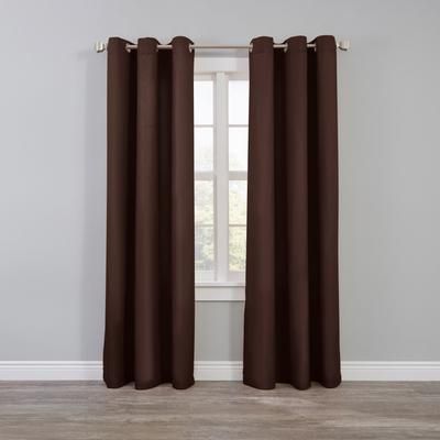 Wide Width BH Studio Microfiber Grommet Panel by BH Studio in Chocolate (Size 50" W 84" L)