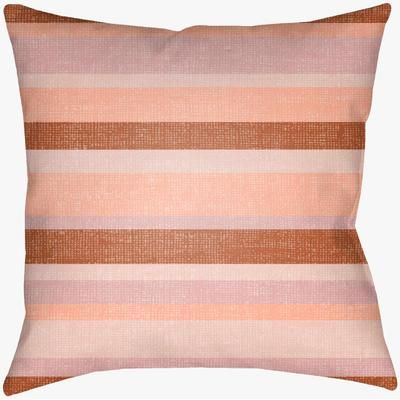 Logwood 18" Square Pillow Moroccan Plush Burnt Orange/Dusty Coral/Mustard/Peach/Rust/Wheat/Brick Red/Rust Outdoor Lumbar Pillow - Boutique Rugs