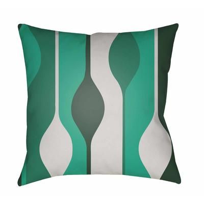 Lantapan 18" Square Modern Pillow plush Dark Green/Dusty Sage/Emerald/Grass Green/Off White/Green/Light Green/Lime Green Outdoor Throw Pillow - Boutique Rugs
