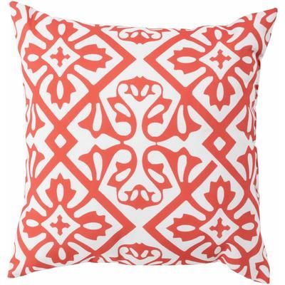 Geyve 18" Square Traditional Pillow plush Blush/Dusty Coral Outdoor Throw Pillow - Boutique Rugs