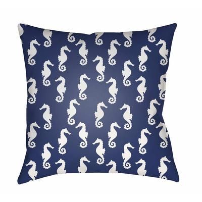 Sibucao 18" Square Coastal Pillow plush Seashell/Royal Denim/Slate/Gray/Smoke/Marine Blue/Light Silver/Beetle Blue Outdoor Throw Pillow - Boutique Rugs