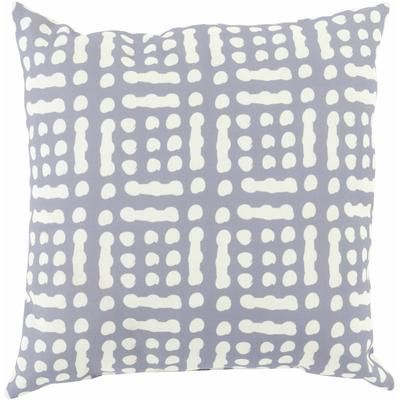 Kayseri 18" Square Modern Pillow plush Charcoal/Ivory Outdoor Throw Pillow - Boutique Rugs
