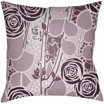Nattapian 22" Square Traditional Pillow plush Lavender/Lilac/Plum/Mauve Outdoor Throw Pillow - Boutique Rugs