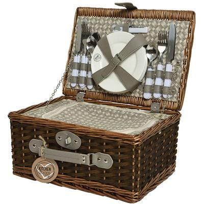 Set de pique-nique dans un panier en osier 803269