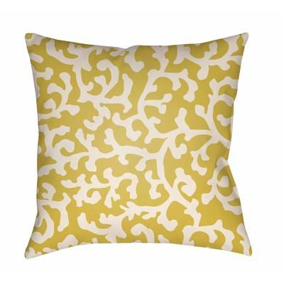 Bantayan 18" Square Modern Pillow plush Brass/Off White/Tan/Driftwood/Dusty Sage/Pearl/Light Wood/Olive Outdoor Throw Pillow - Boutique Rugs