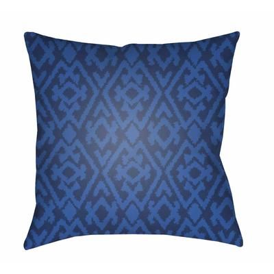 Balya 18" Square Traditional Pillow plush White Tonal/Royal Denim/Steel/Arctic Sky/Thatch Blue/Marine Blue/Off White/Blue/Azure/Slate Blue Outdoor Throw Pillow - Boutique Rugs