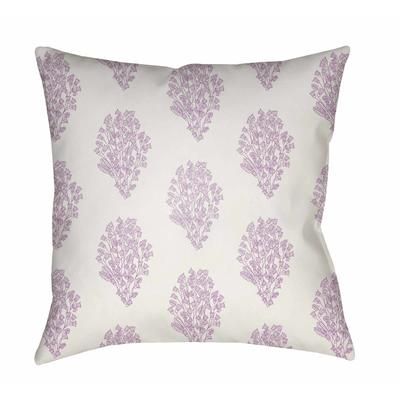 Loyola 22" Square Modern Pillow plush Lilac/White/Mauve Outdoor Throw Pillow - Boutique Rugs