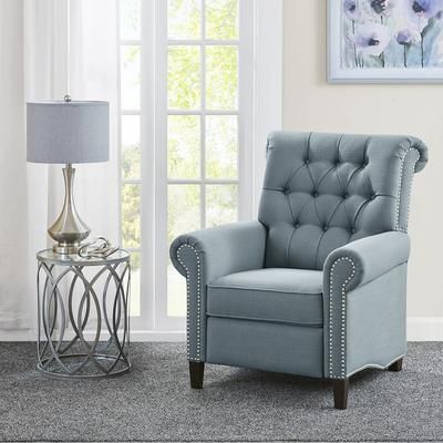 Madison Park Aidan Recliner in Blue - Olliix MP103-1106