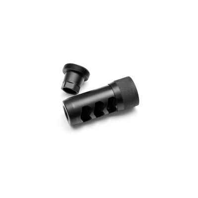 Area 419 Hellfire Self Timing Muzzle Brake 7mm/30cal 1/2-28 Raw Stainless 419HF-SS-30-1228