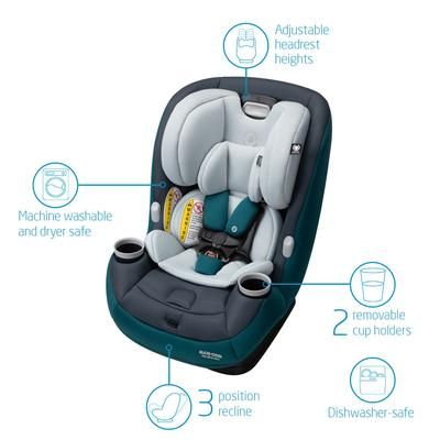 Maxi-Cosi Pria All-in-One Convertible Car Seat - Alpine Jade (PureCosi)
