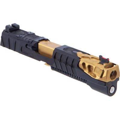 Trinity Nevada Pirho Complete Slide SIG Sauer P320 Full Size Gold TiN Slide & Brushed Stainless Barrelcomp PR10FOBTB