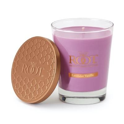 Large Veriglass Lavender Vanilla Jar Candle by Root in Dewberry Pink