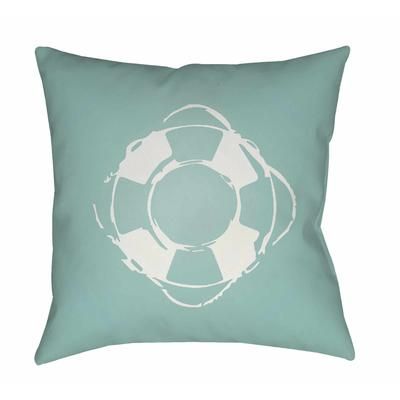 Abelina 18" Square Coastal Pillow plush White Tonal/Steel/Thatch Blue/Silver Blue/Pewter/Light Silver/Metallic Silver/Medium Gray Outdoor Throw Pillow - Boutique Rugs