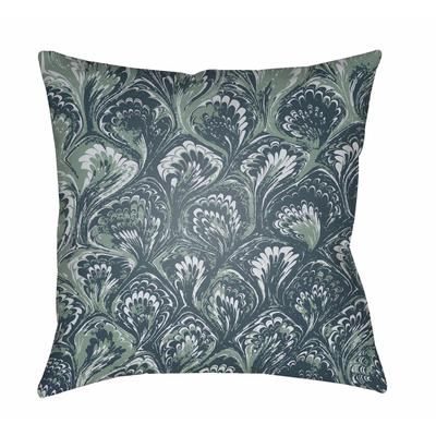Russ 20" Square Modern Pillow plush Blue/Ice Blue/Seafoam/Sage Outdoor Throw Pillow - Boutique Rugs