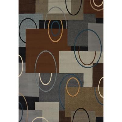 Manhattan Oshi Area Rug by United Weavers of America in Brown (Size 5'3" X 7'6")