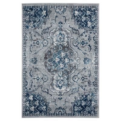 Bali Melaya Area Rug by United Weavers of America in Grey (Size 7'10"X7'10")