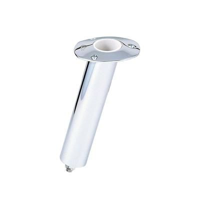 Lee's Tackle 15 Stainless Steel Swivel Base Flush Mount Rod HOlder - Extra Long Tube 2.25" OD X 14.5" Tube RH579XL
