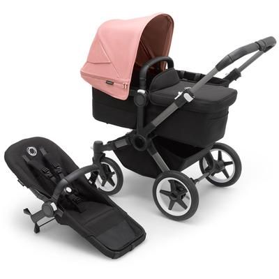 Bugaboo Donkey 5 Mono Complete Single-to-Double Stroller Bundle - Graphite / Midnight Black / Mornin