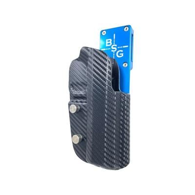 Black Scorpion Outdoor Gear Walther PDP 5'' Pro Heavy Duty Competition Holster Right Blue/Carbon Fiber HCD3-PDP5CFRH