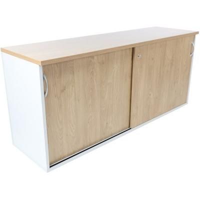 Armoire Quatuor 2 Portes Coulissantes Chêne/blanc - Manutan Expert