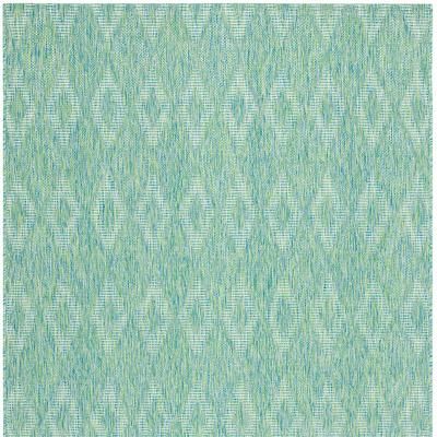 Kyra Indoor/Outdoor Rug - Turquoise, 2'3" x 8' - Frontgate