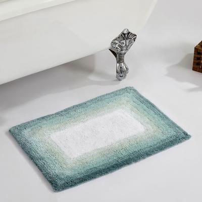 Torrent Bath Mat Rug, 17" X 24" by Better Trends in Turquoise