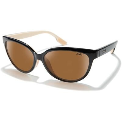 Zeal Optics Ande Plant-Based Cat-Eye Fashion Polarized Sunglasses Coffee/Copper Medium 11837