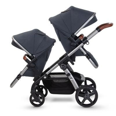Silver Cross Wave 2022 Twin Stroller - Indigo