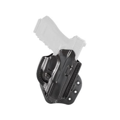 Aker Leather Flatsider Paddle XR19 Strapless Open Top Holsters Heckler & Koch P2000SK Right Hand Plain Black H268ABPR-HKP2K