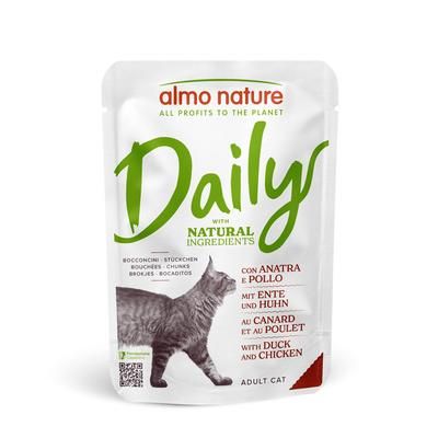 6x70g Duck & Chicken Almo Nature Daily Pouches Cat Food