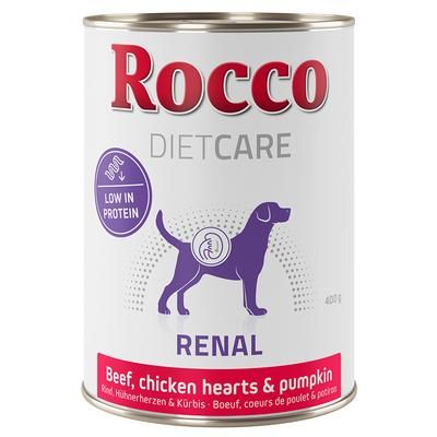 24x400g Renal Beef, Chicken Hearts Rocco Diet Care Wet Dog Food