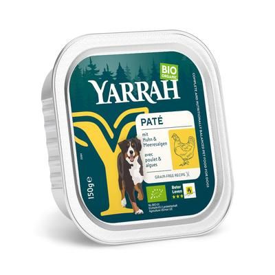 12x150g Chicken with Seaweed Pâté Yarrah Organic Wet Dog Food