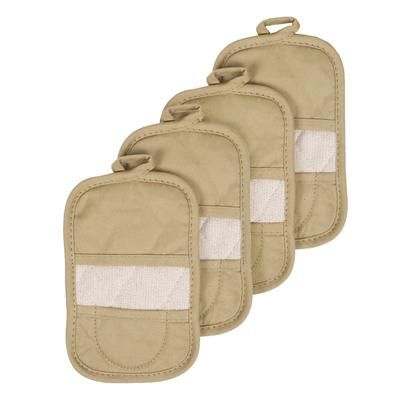 Pot Holder Mitz, Set Of 4 Pot Holder by RITZ in Biscotti