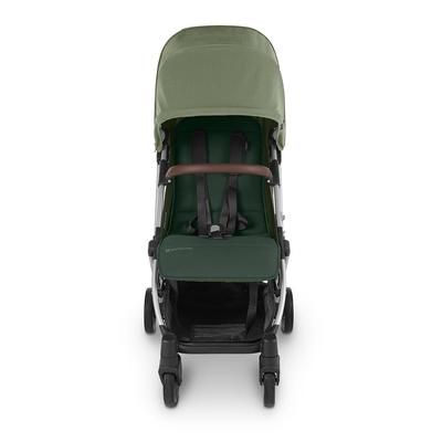 UPPAbaby MINU V2 Compact Stroller - Emelia (Sage Melange / Silver / Chestnut Leather)
