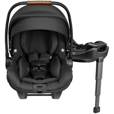 Nuna DEMI Grow + PIPA Lite RX Twin Travel System with Aire Protect Canopy + Classic Canopy - Caviar