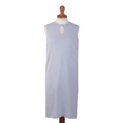 Crystal Harbor,'Sleeveless Long Cotton Blend Tunic'