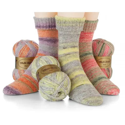 Pack de laine à chaussettes Woll Butt "Bali", 300 g