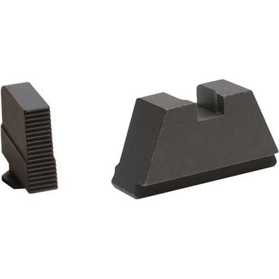 AmeriGlo Tall Suppressor Height Sight Set All Glock excl. 42/43/43x/48 3XL Flat Black Serrated Black GL-506