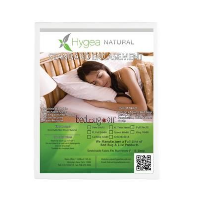"Standard Bed Bug Mattress Cover- Crib 28"x52"x6" - Hygea Natural STD-CRIB"