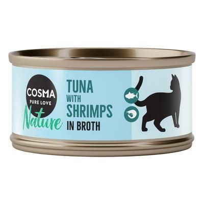 6x70g Tuna, Shrimps Cosma Nature Wet Cat Food
