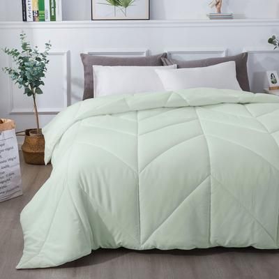 Chevron Stitch Down Alternative Comforter by St. James Home in Dewkist (Size KING)