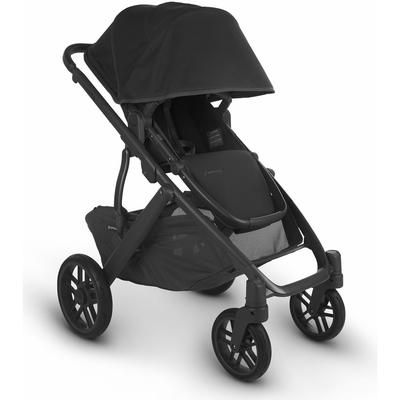 UPPAbaby Vista V2 Single-to-Double Stroller + PiggyBack Ride-Along Bundle - Stella (Brushed Grey Mel