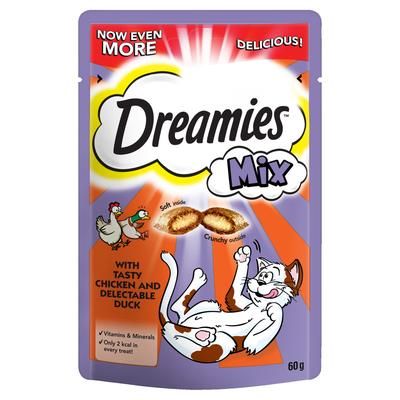 8x60g Chicken & Duck Mixed Dreamies Cat Treats