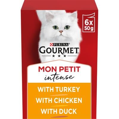 12x50g Poultry Gourmet Mon Petit Wet Cat Food