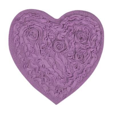 Bell Flower Bath Rug Collection by Home Weavers Inc in Blue (Size 25" X 25")