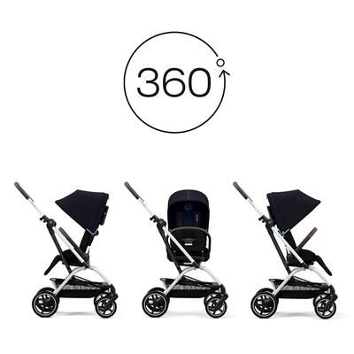 Cybex Eezy S Twist +2 V2 Stroller - Ocean Blue