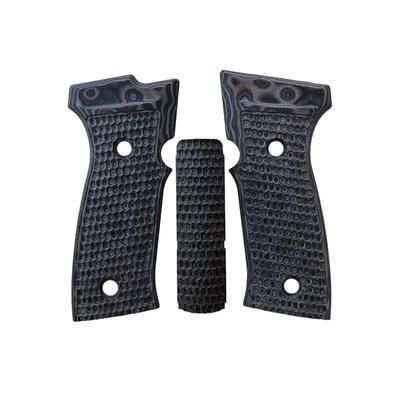 Hogue Sig Sauer P320 AXG Flat Panels Piranha G10 GMascus Black/Grey 48137